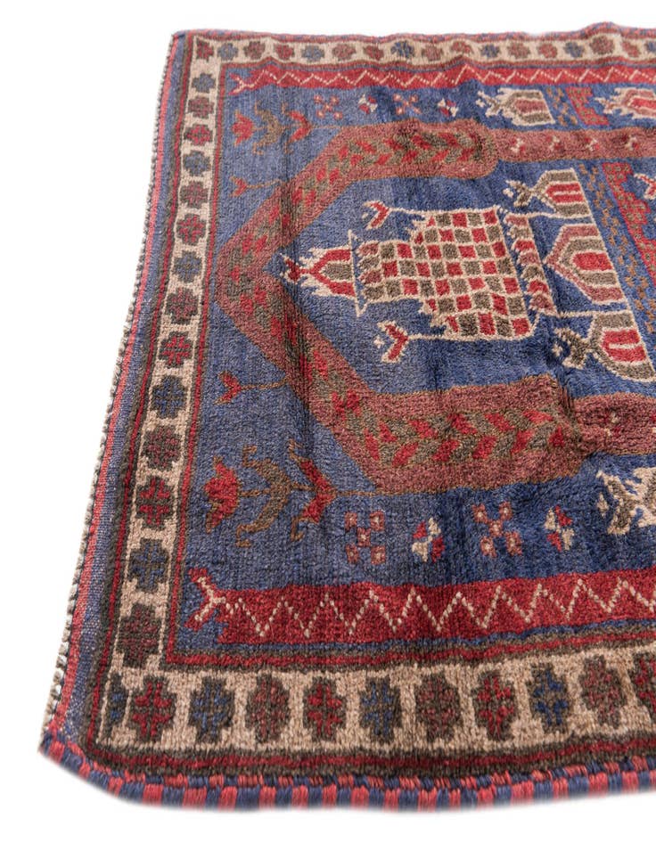 Detail image of 2' 10 x 4' 7 Hand Knotted Balouch Persian Wool Rug