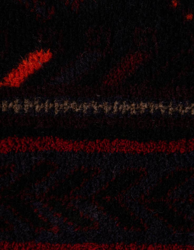 Detail image of 2' 10 x 4' 8  Hand Knotted Balouch Persian Wool Rug