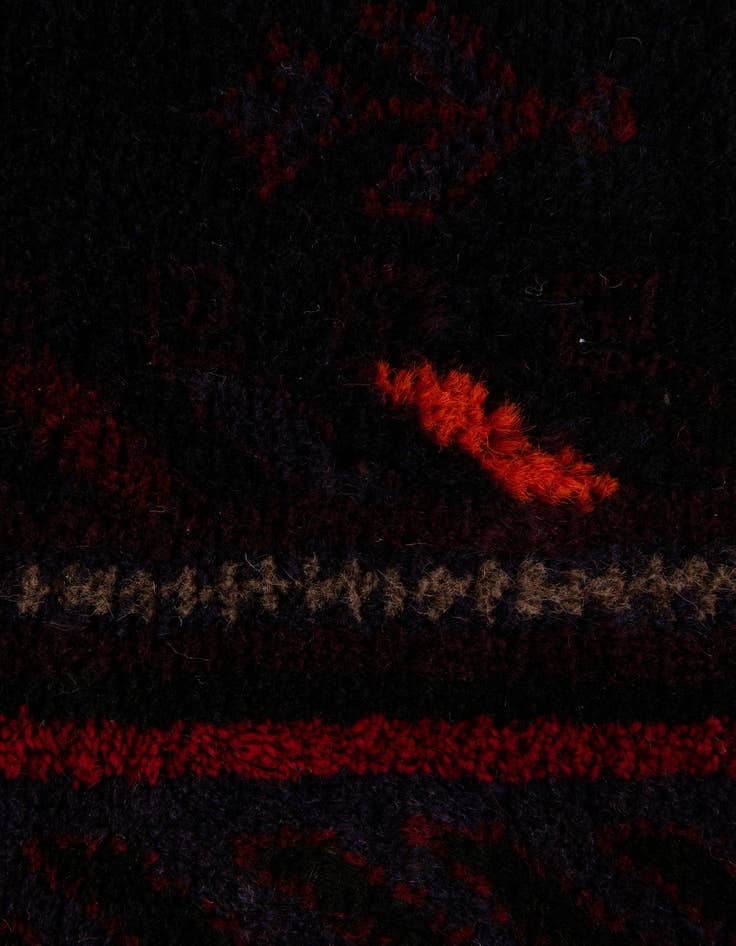 Detail image of 2' 10 x 4' 8  Hand Knotted Balouch Persian Wool Rug