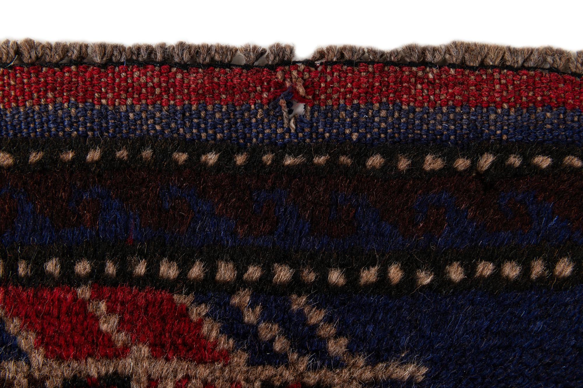 2' 9 x 4' 9 Hand Knotted Balouch Persian Wool Rug