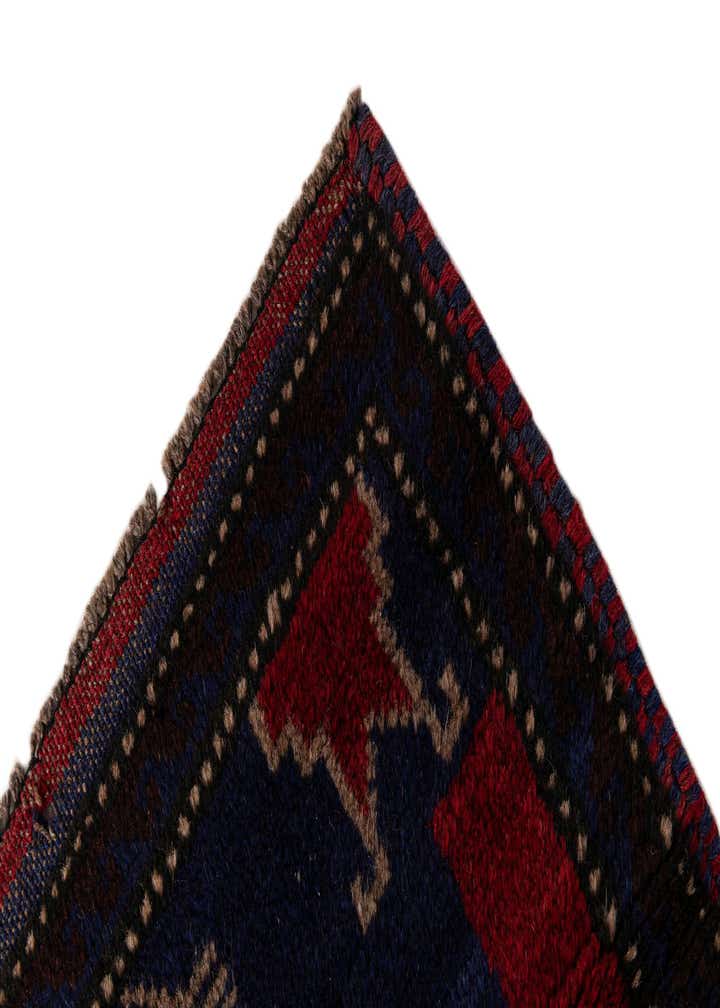 2' 9 x 4' 9 Hand Knotted Balouch Persian Wool Rug