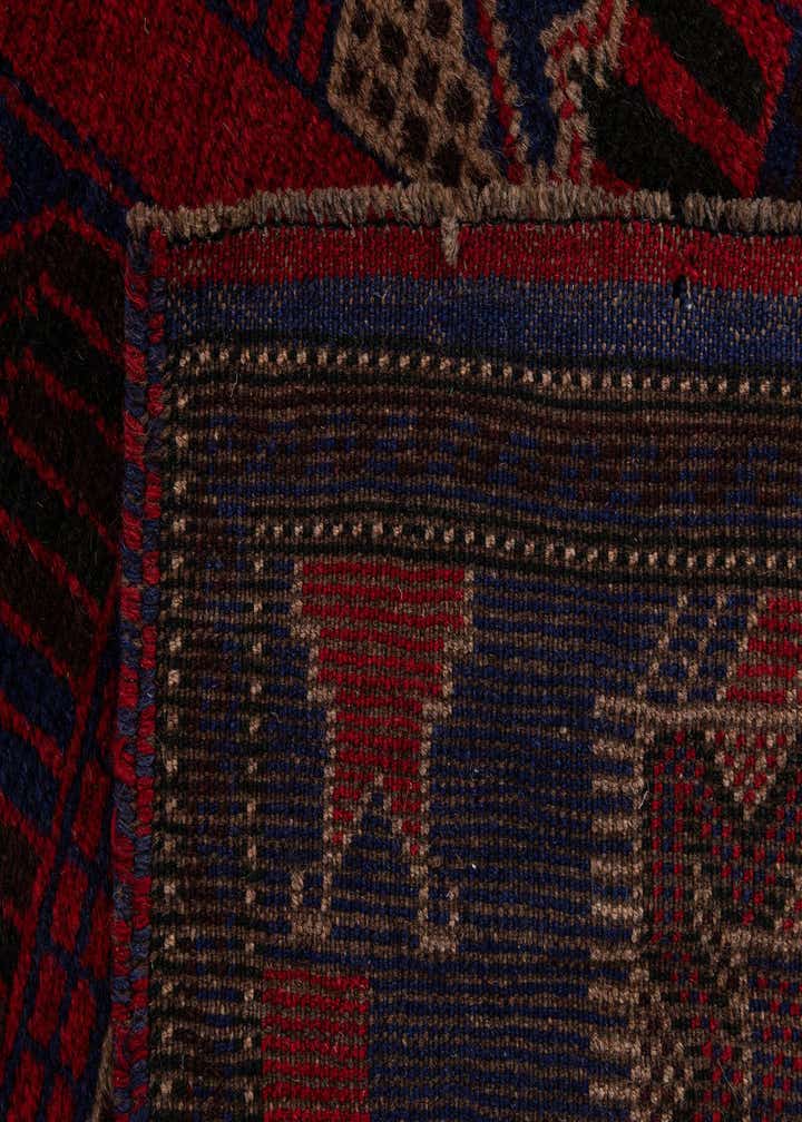 2' 9 x 4' 9 Hand Knotted Balouch Persian Wool Rug
