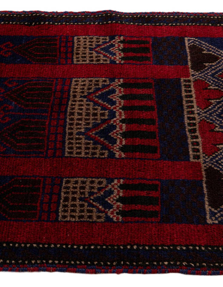 Detail image of 2' 9 x 4' 9 Hand Knotted Balouch Persian Wool Rug
