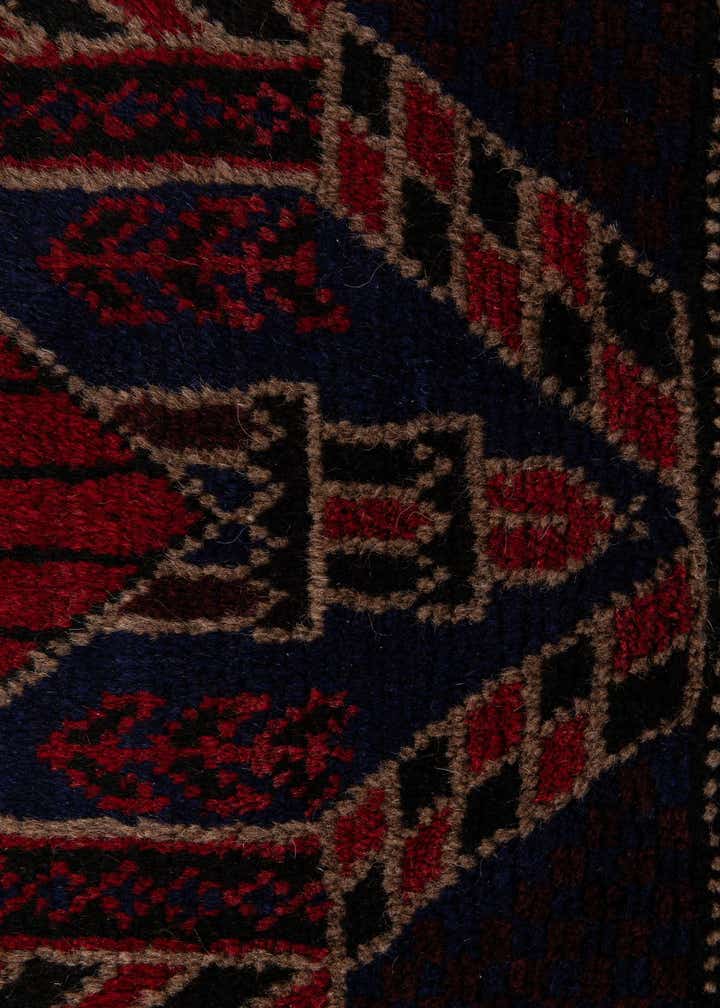 2' 9 x 4' 9 Hand Knotted Balouch Persian Wool Rug