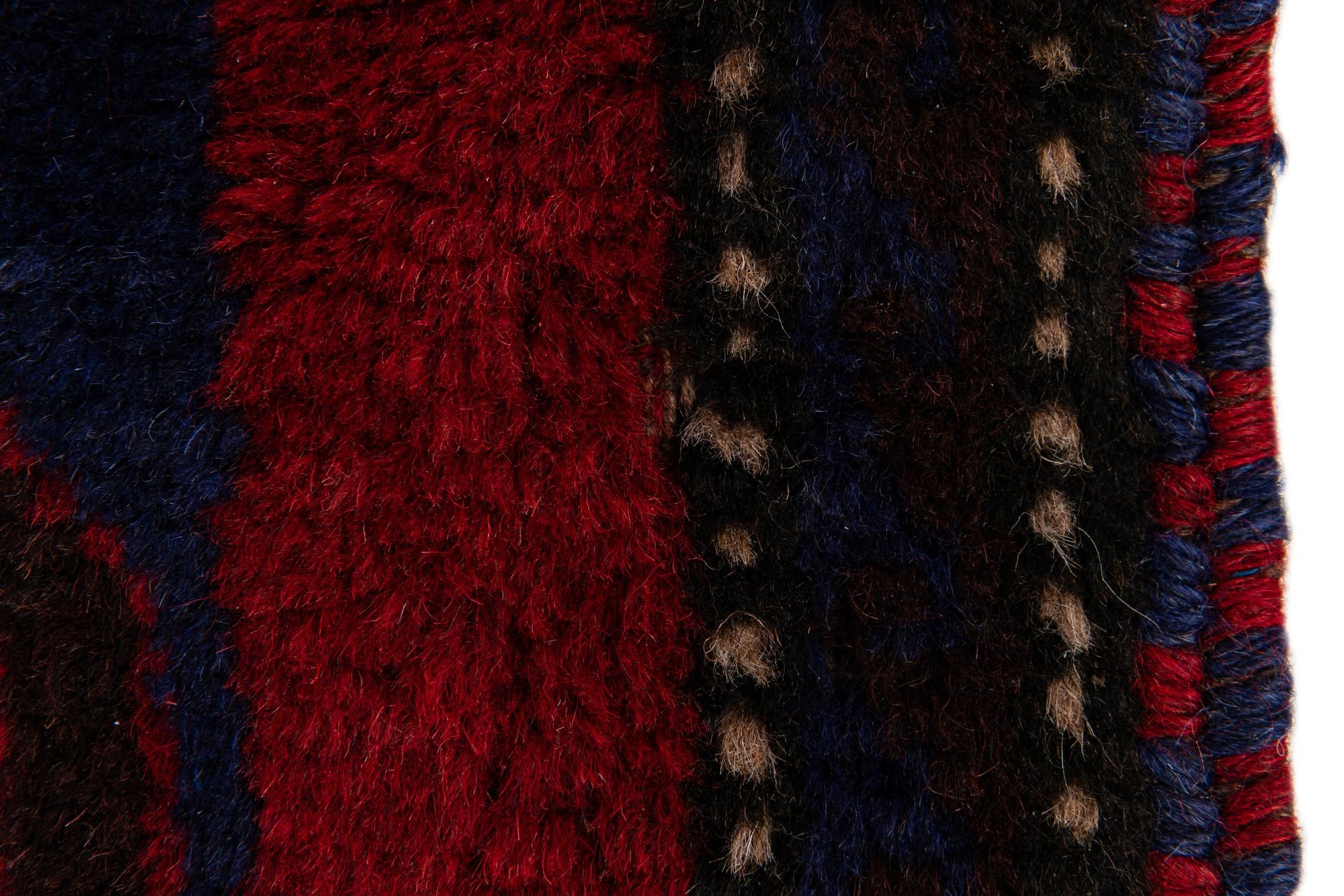2' 9 x 4' 9 Hand Knotted Balouch Persian Wool Rug