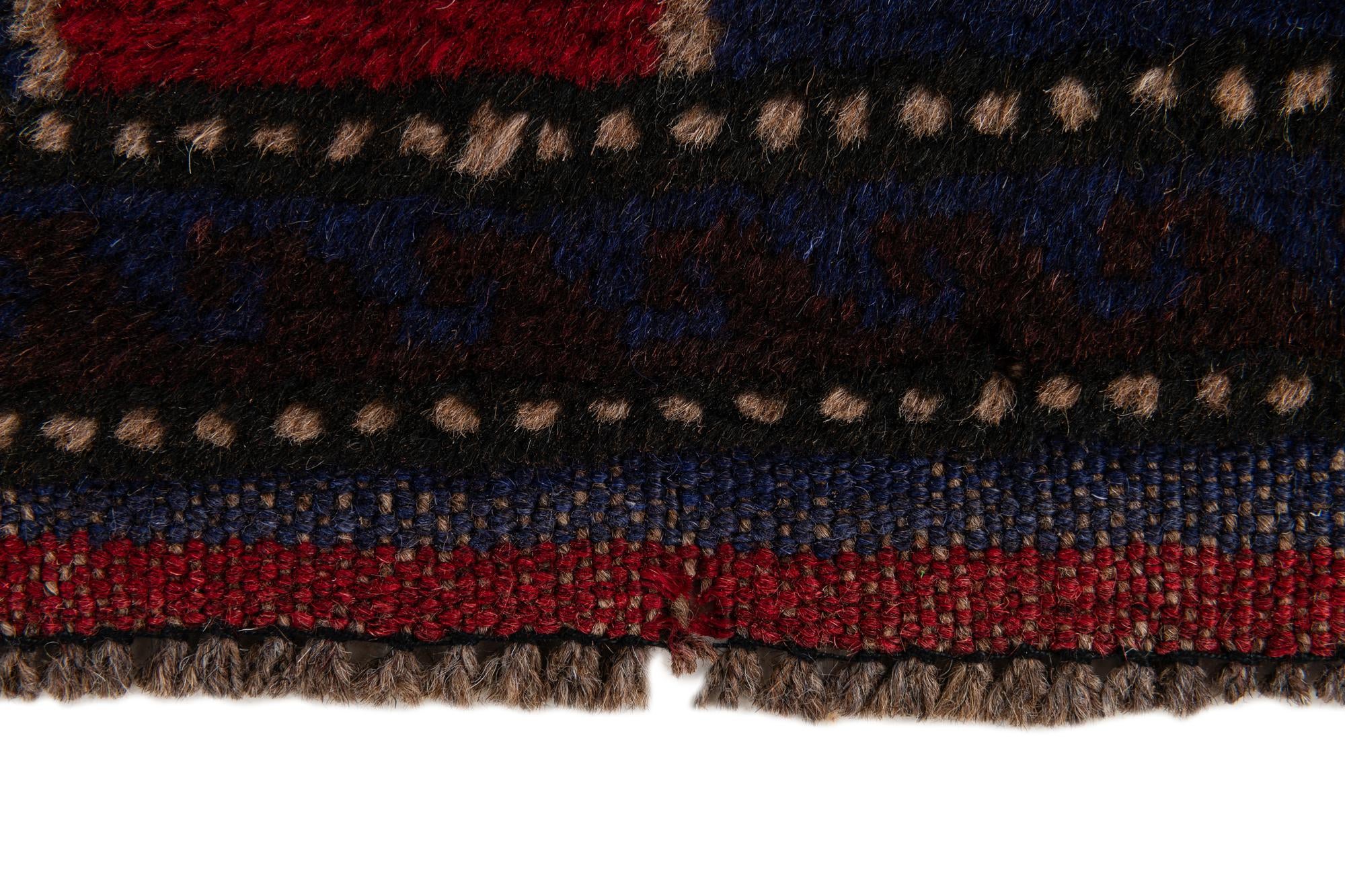 2' 9 x 4' 9 Hand Knotted Balouch Persian Wool Rug