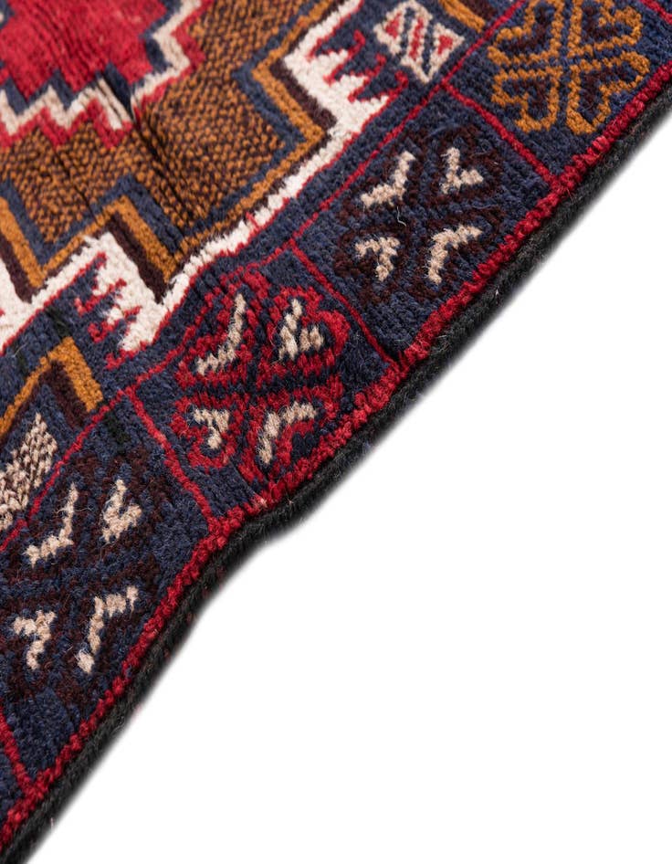 Detail image of 2' 10 x 4' 9 Hand Knotted Balouch Persian Wool Rug