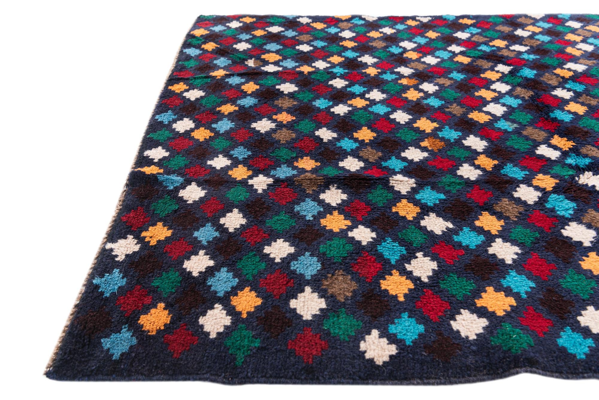 4' 1 x 6' Hand Knotted Balouch Wool Rug