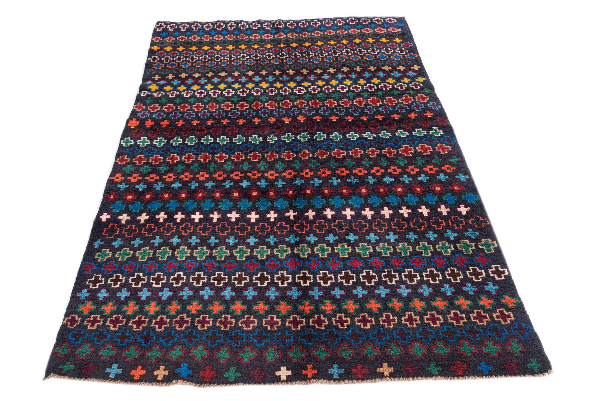 3' 10 x 6' 1 Hand Knotted Balouch Wool Rug