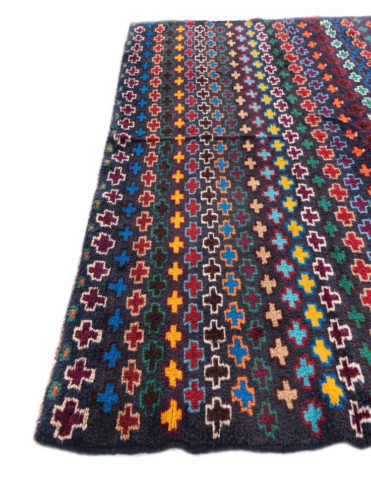 Detail image of 3' 10 x 6' 1  Hand Knotted Balouch Wool Rug