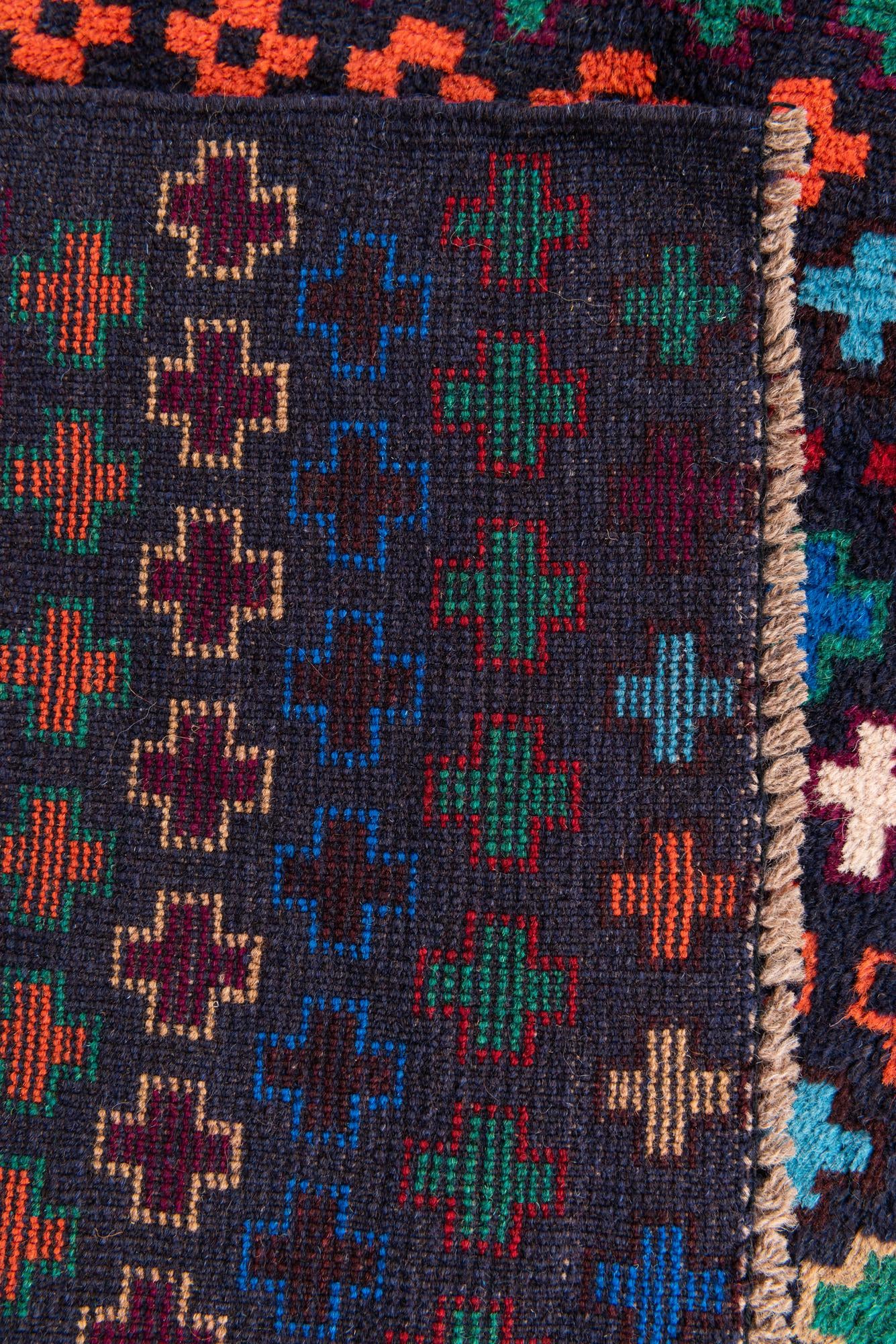 3' 10 x 6' 1 Hand Knotted Balouch Wool Rug