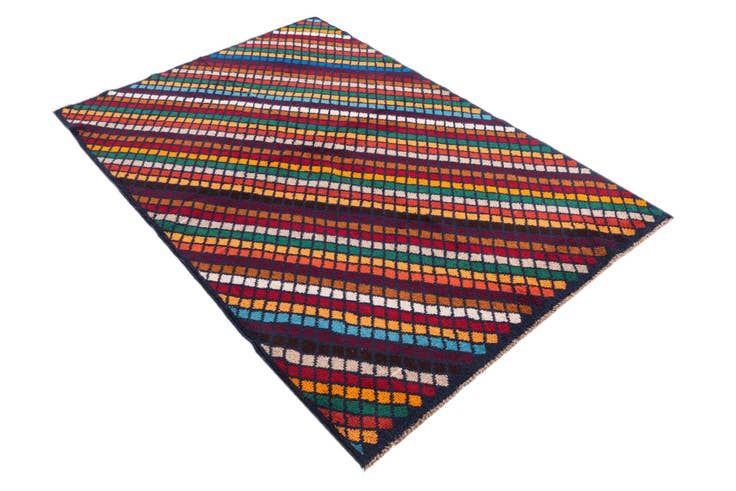Detail image of 4' x 6' Hand Knotted Balouch Wool Rug
