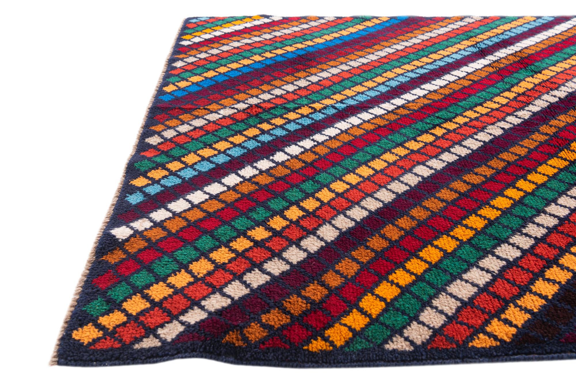 4' x 6' Hand Knotted Balouch Wool Rug
