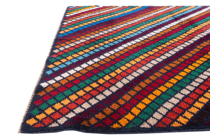 Detail image of 4' x 6' Hand Knotted Balouch Wool Rug
