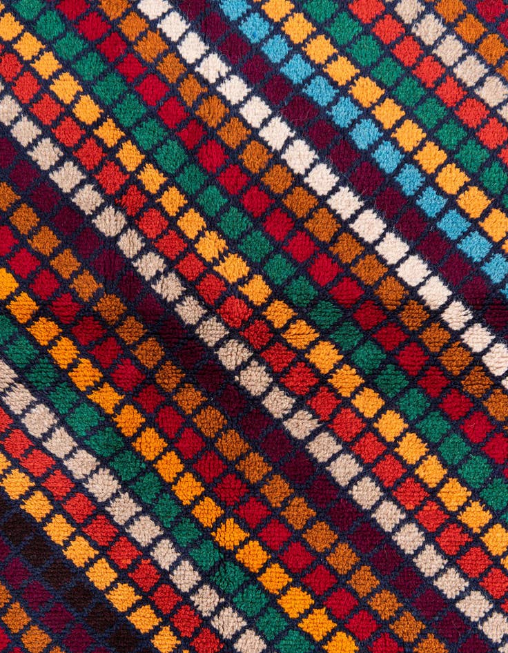 Detail image of 4' x 6'  Hand Knotted Balouch Wool Rug