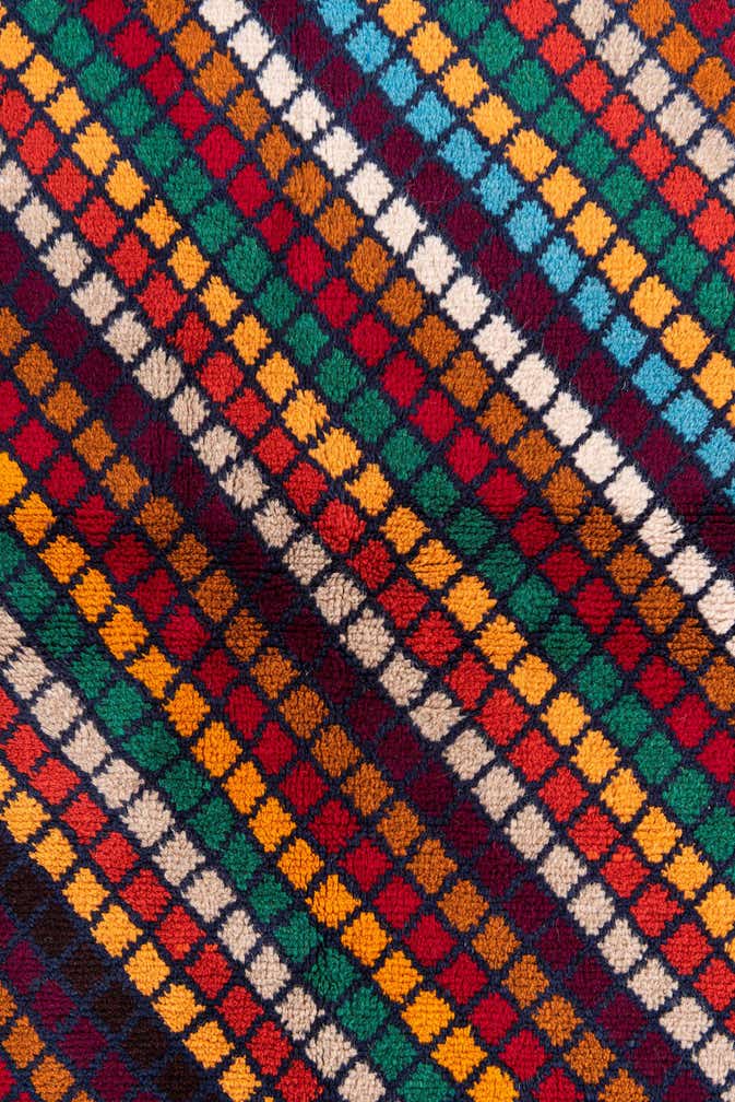 4' x 6' Hand Knotted Balouch Wool Rug