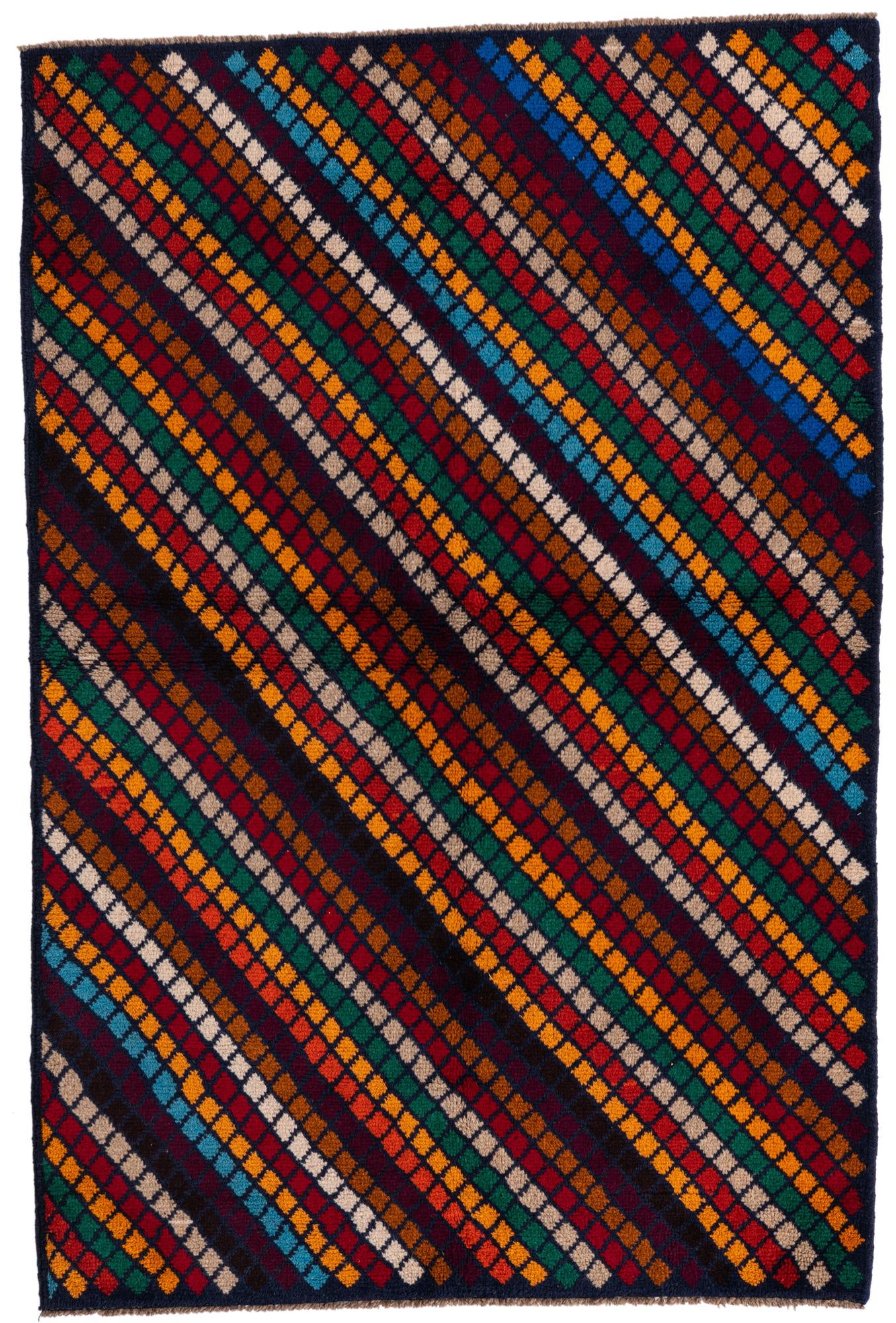 4' x 6' Hand Knotted Balouch Wool Rug