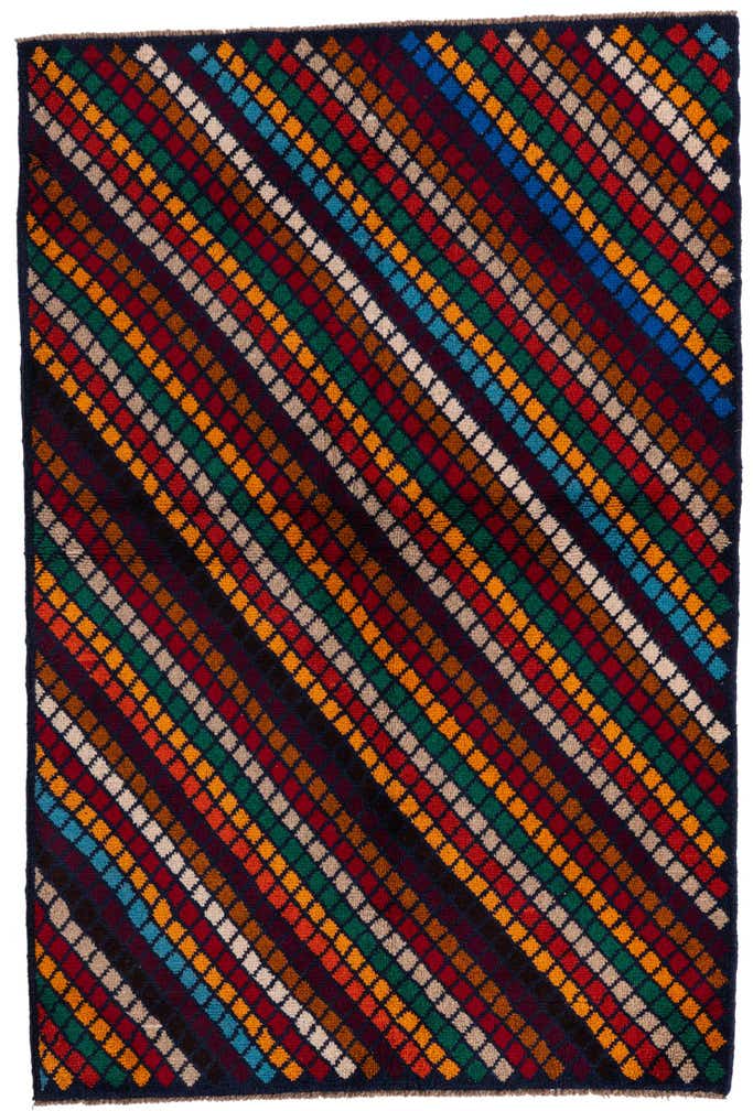 4' x 6' Hand Knotted Balouch Wool Rug