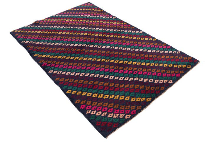Detail image of 3' 10 x 5' 10 Hand Knotted Balouch Wool Rug