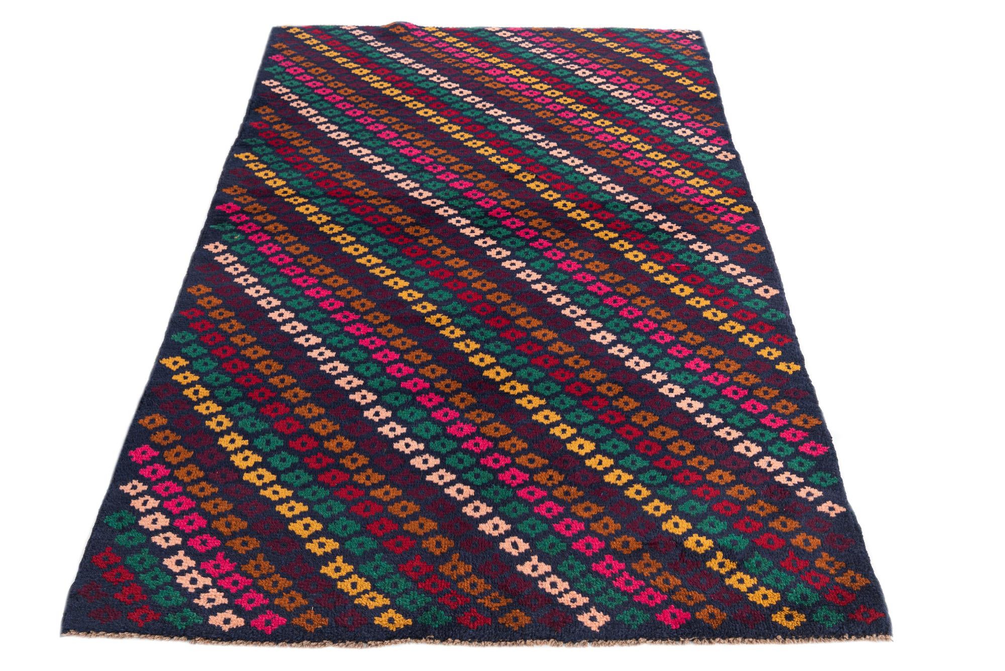 3' 10 x 5' 10 Hand Knotted Balouch Wool Rug