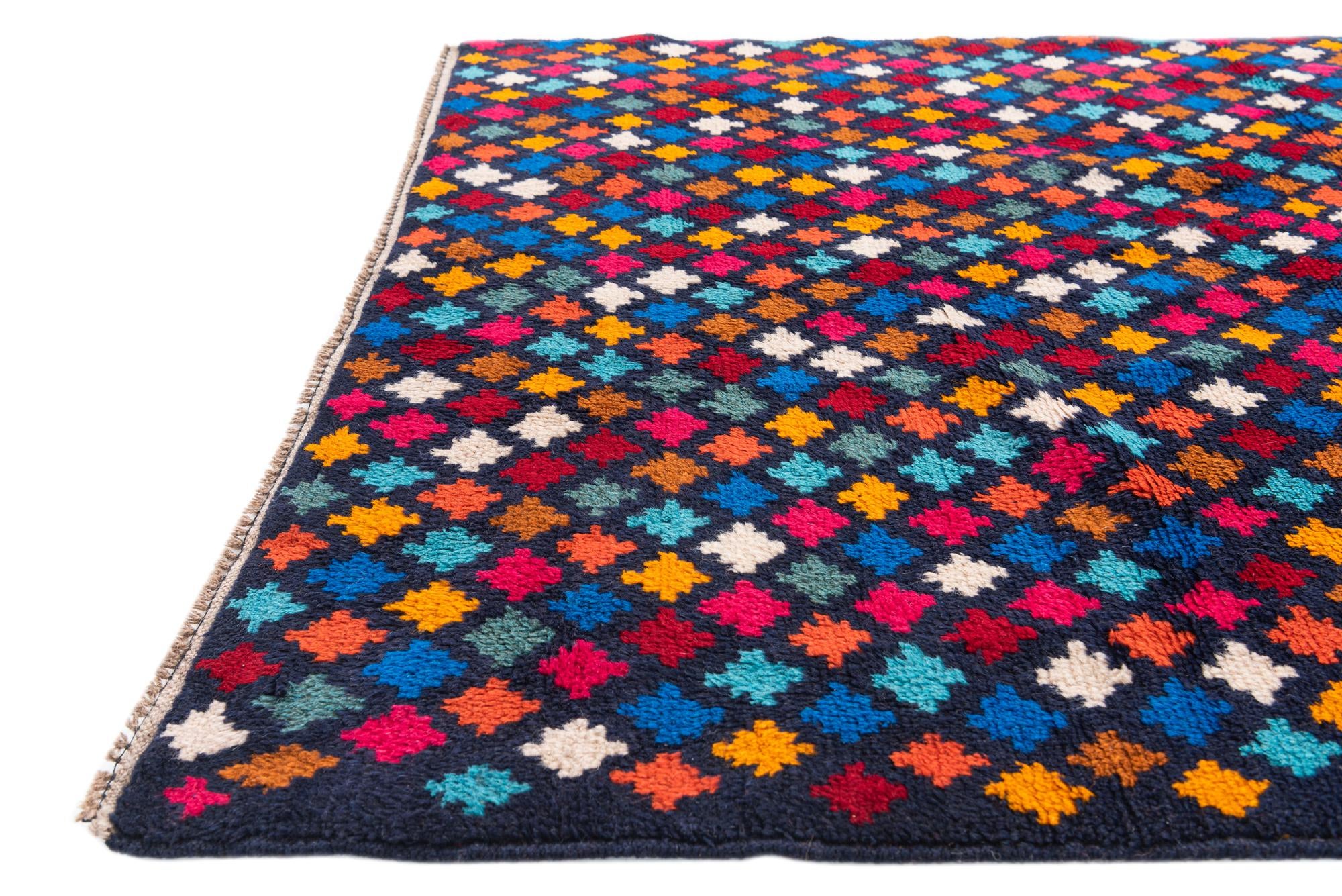 4' x 5' 10 Hand Knotted Balouch Wool Rug