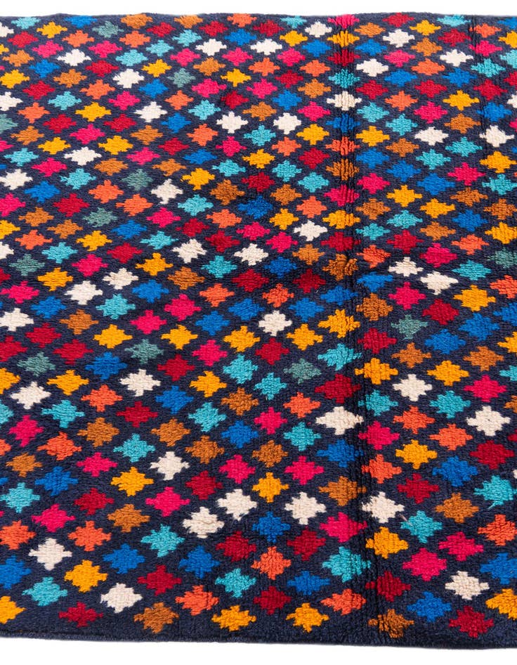 Detail image of 4' x 5' 10  Hand Knotted Balouch Wool Rug