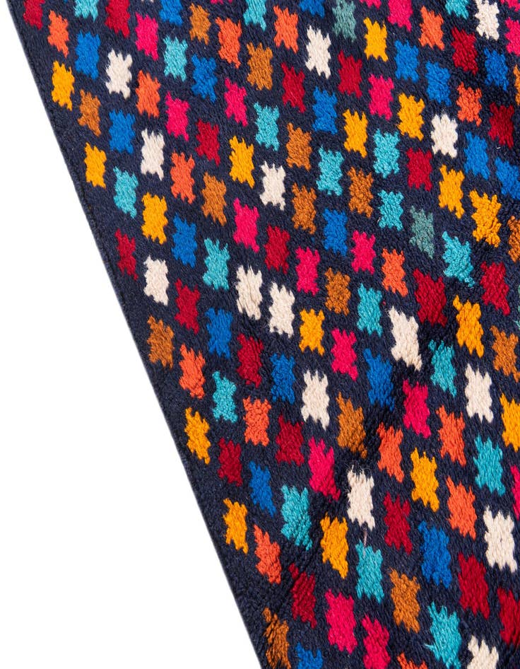 Detail image of 4' x 5' 10  Hand Knotted Balouch Wool Rug