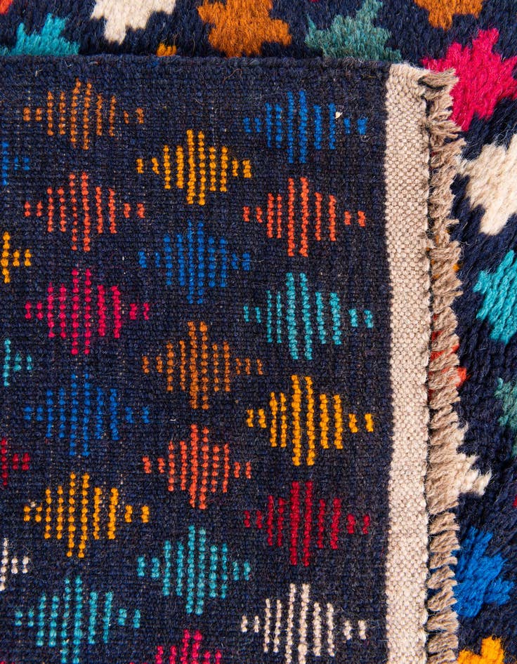 Detail image of 4' x 5' 10  Hand Knotted Balouch Wool Rug