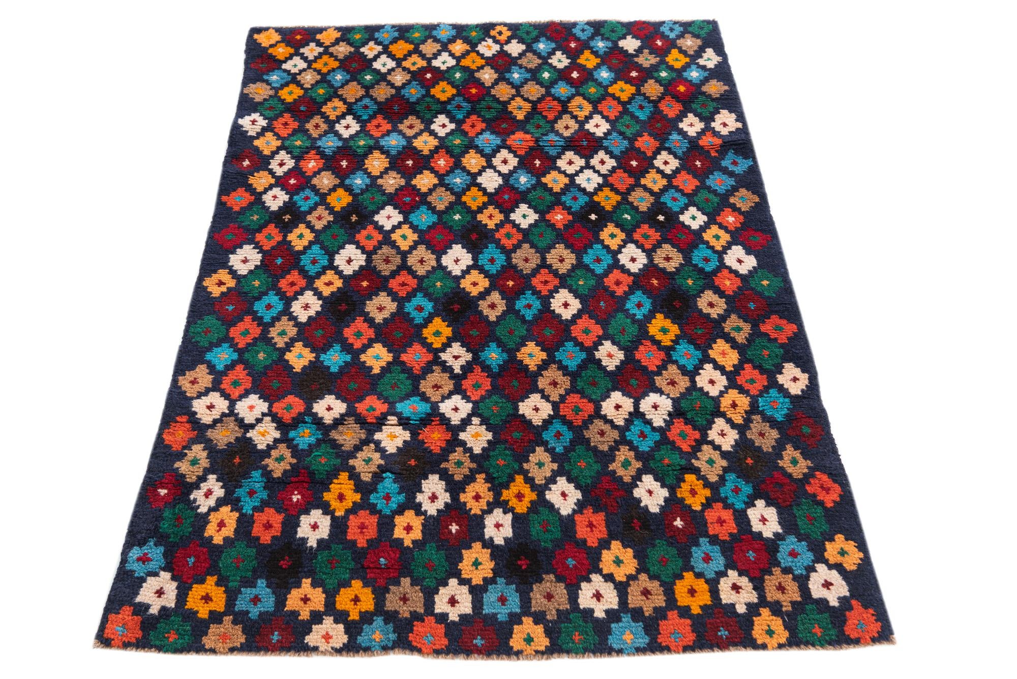 3' x 4' 5 Hand Knotted Balouch Wool Rug