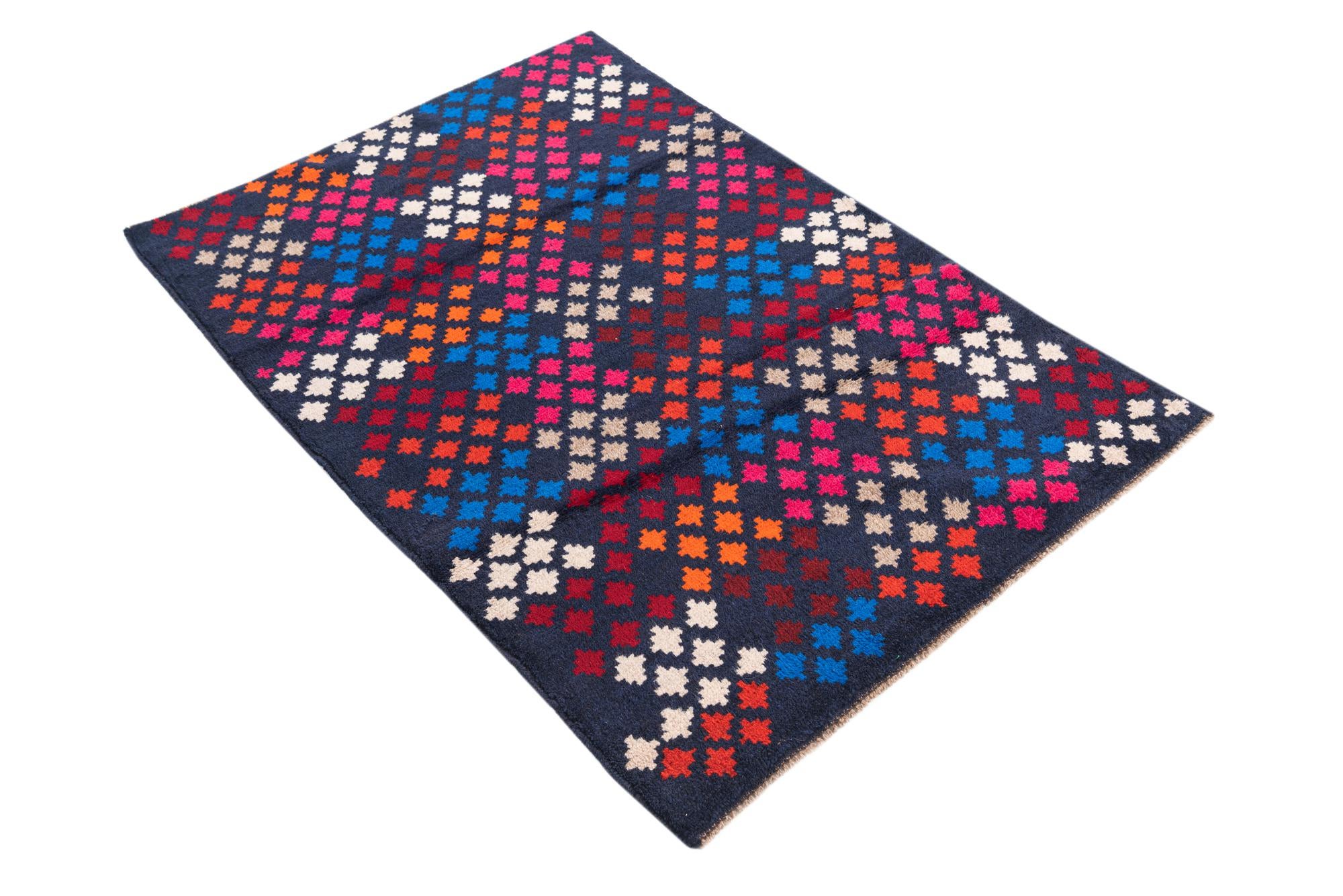 3' x 4' 6 Hand Knotted Balouch Wool Rug