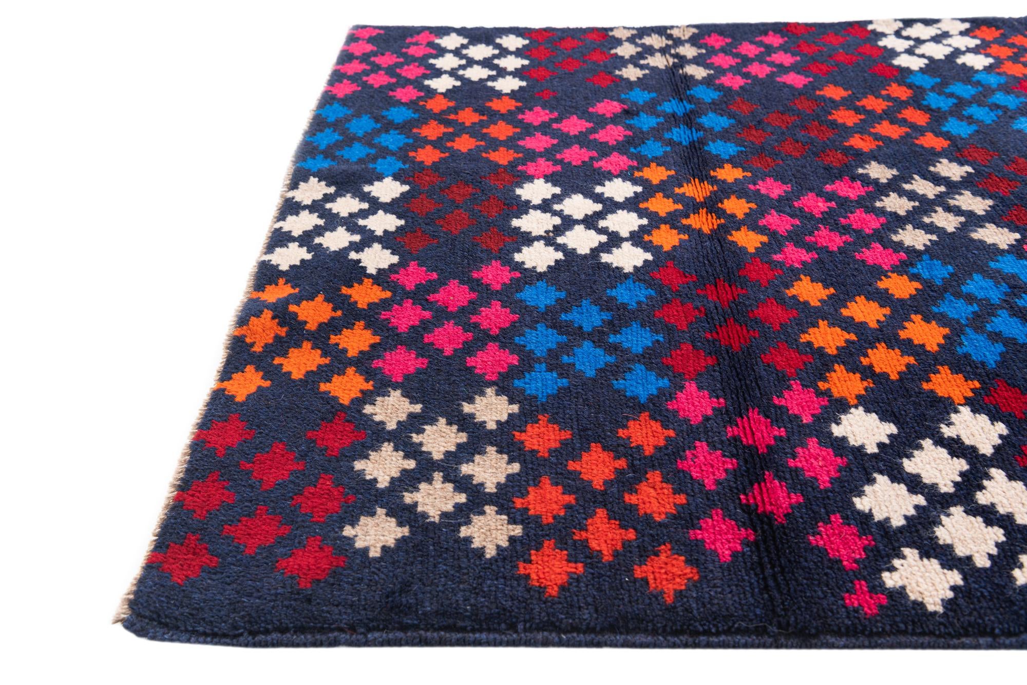3' x 4' 6 Hand Knotted Balouch Wool Rug