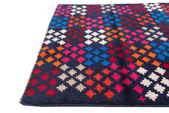 3' x 4' 6 Hand Knotted Balouch Wool Rug