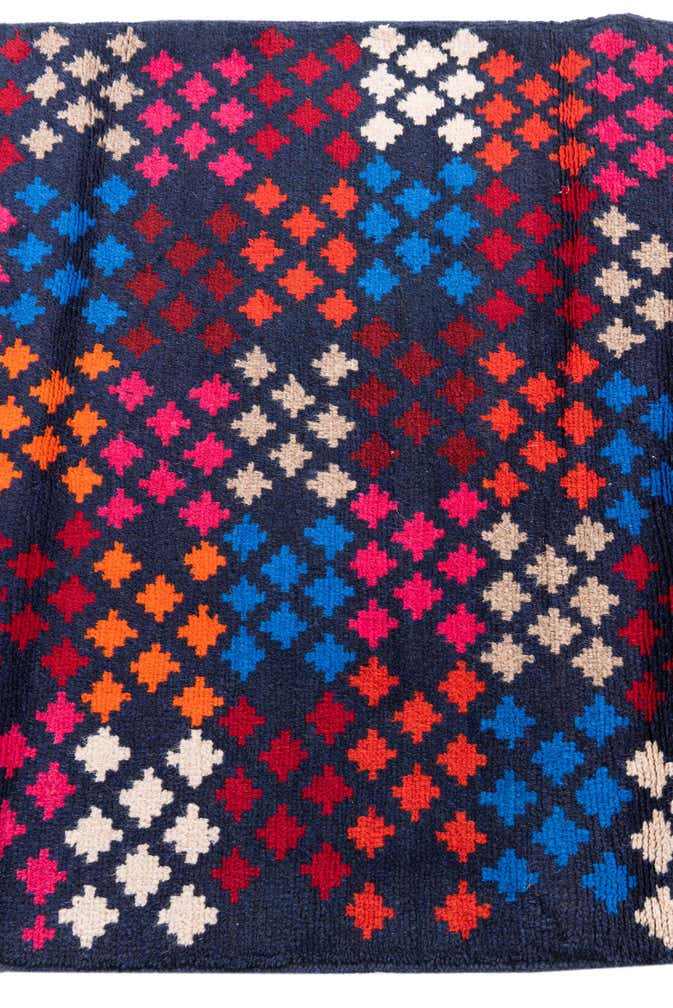 3' x 4' 6 Hand Knotted Balouch Wool Rug
