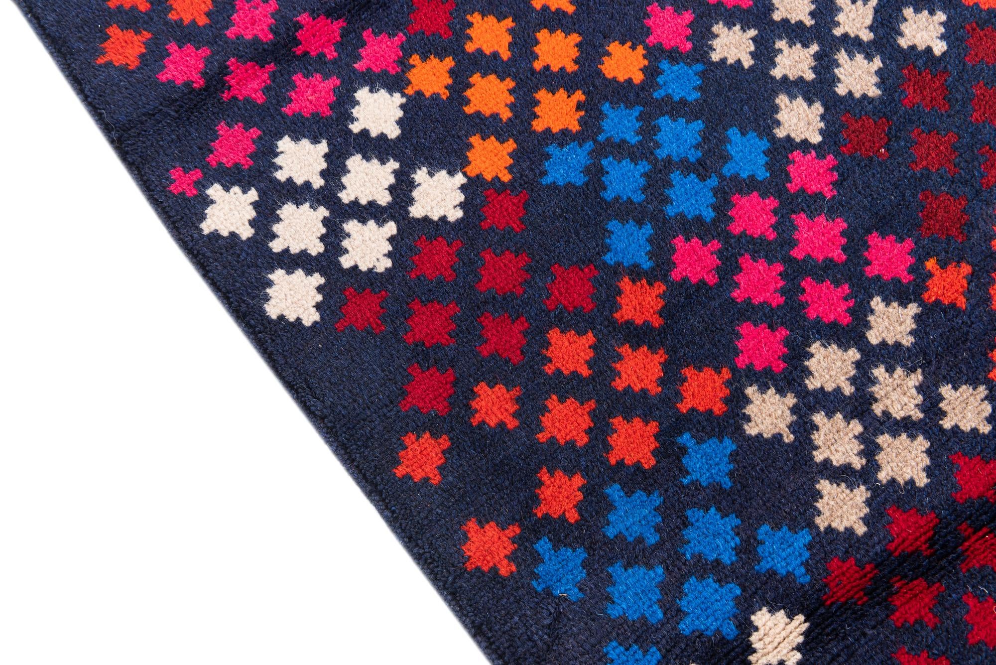 3' x 4' 6 Hand Knotted Balouch Wool Rug