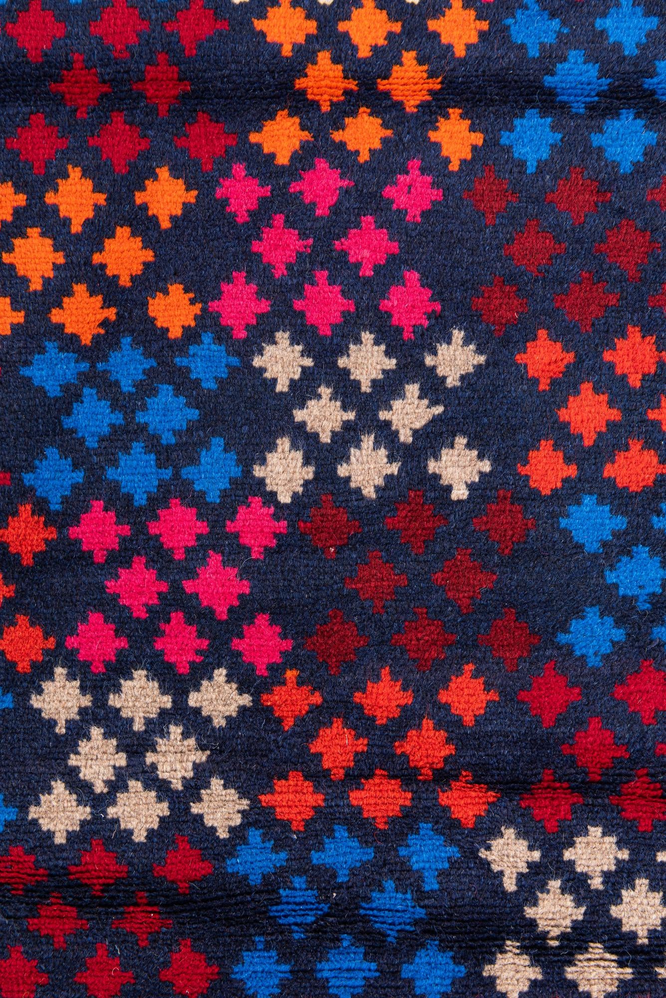 3' x 4' 6 Hand Knotted Balouch Wool Rug