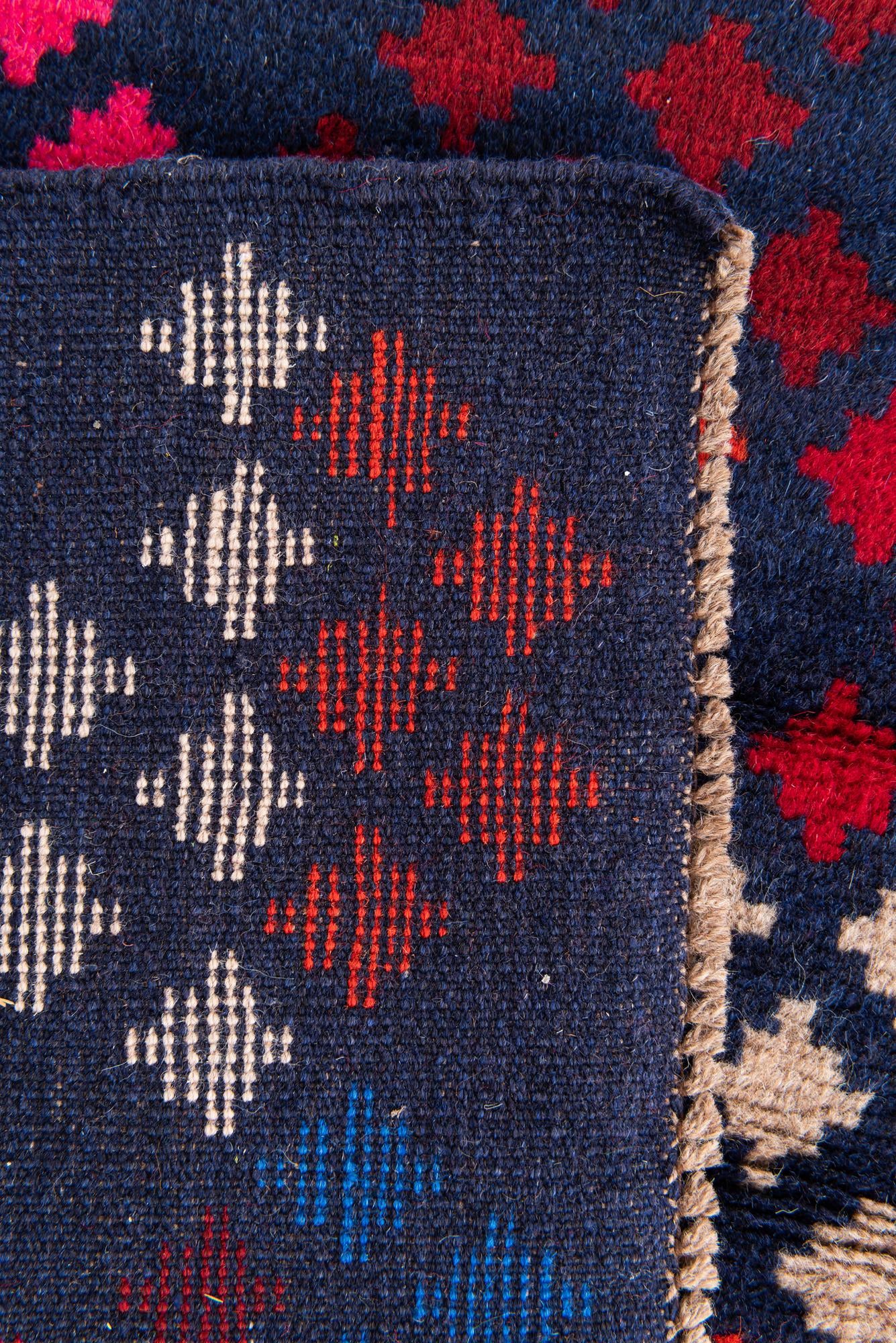 3' x 4' 6 Hand Knotted Balouch Wool Rug