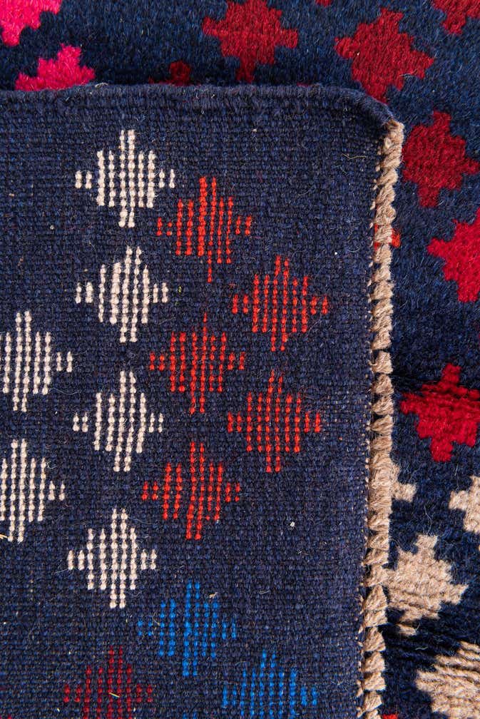 3' x 4' 6 Hand Knotted Balouch Wool Rug