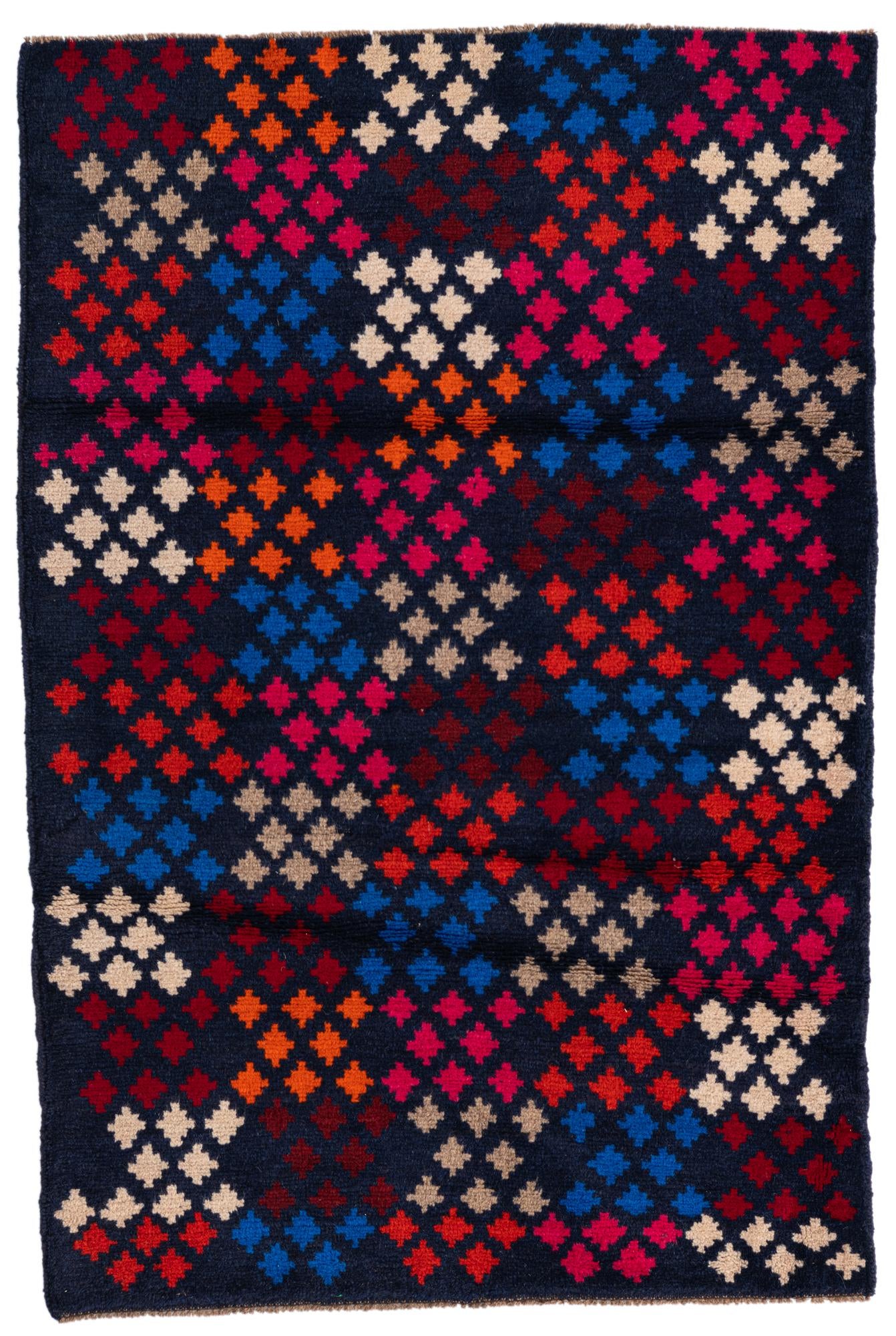 3' x 4' 6 Hand Knotted Balouch Wool Rug