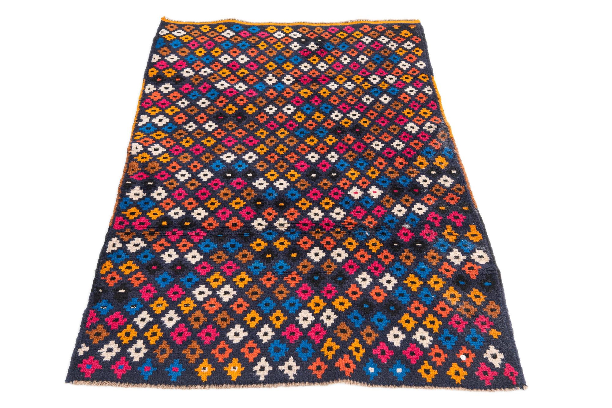 3' 1 x 4' 5 Hand Knotted Balouch Wool Rug
