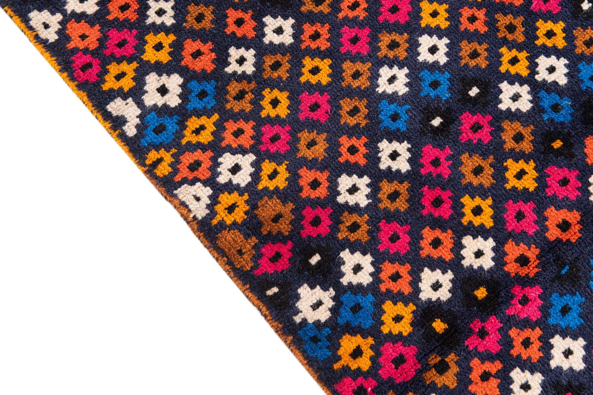 3' 1 x 4' 5 Hand Knotted Balouch Wool Rug
