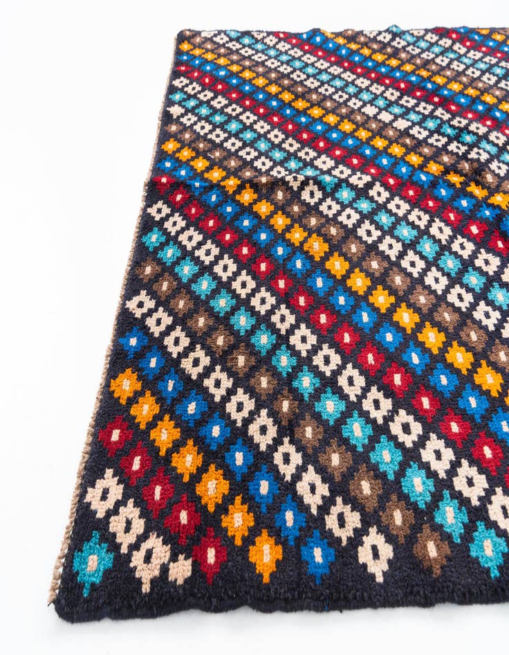 Detail image of 4' x 6'  Hand Knotted Balouch Wool Rug