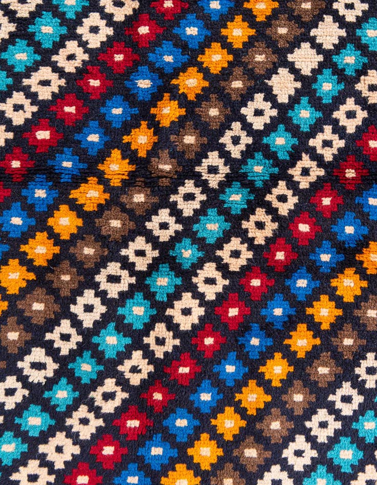 Detail image of 4' x 6'  Hand Knotted Balouch Wool Rug