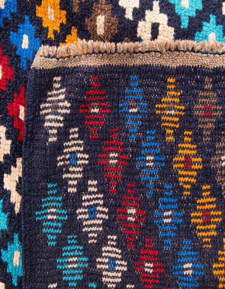 Detail image of 4' x 6'  Hand Knotted Balouch Wool Rug