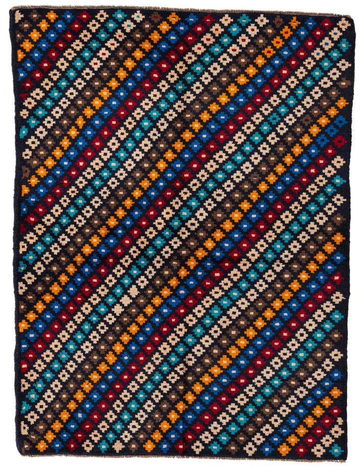 Detail image of 4' x 6' Hand Knotted Balouch Wool Rug