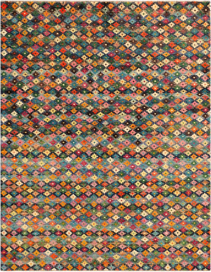 Detail image of 6' x 7' 10 Hand Knotted Balouch Wool Rug
