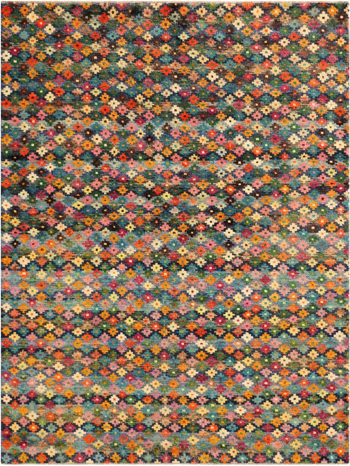 Detail image of 6' x 7' 10 Hand Knotted Balouch Wool Rug