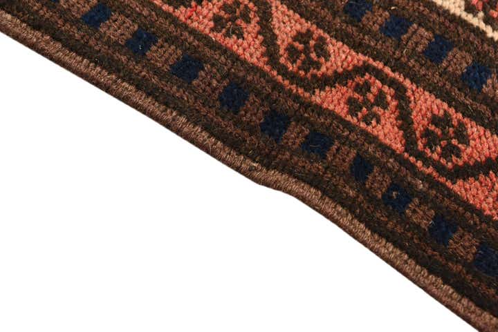 3' x 4' 5 Hand Knotted Balouch Persian Wool Rug
