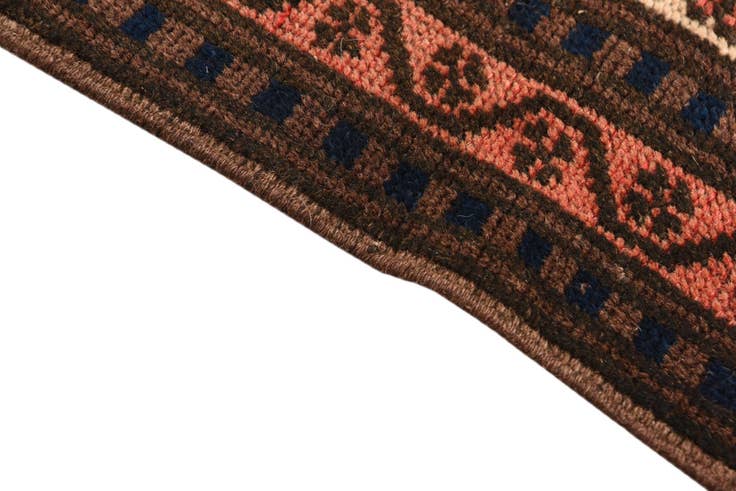 Detail image of 3' x 4' 5 Hand Knotted Balouch Persian Wool Rug