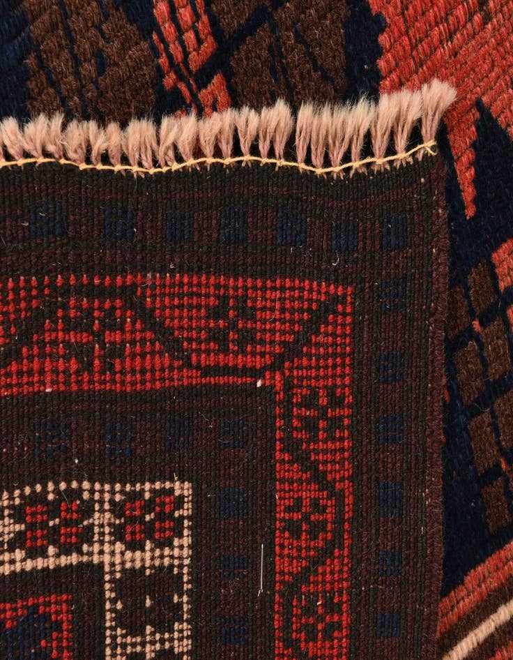 Detail image of 3' x 4' 5  Hand Knotted Balouch Persian Wool Rug