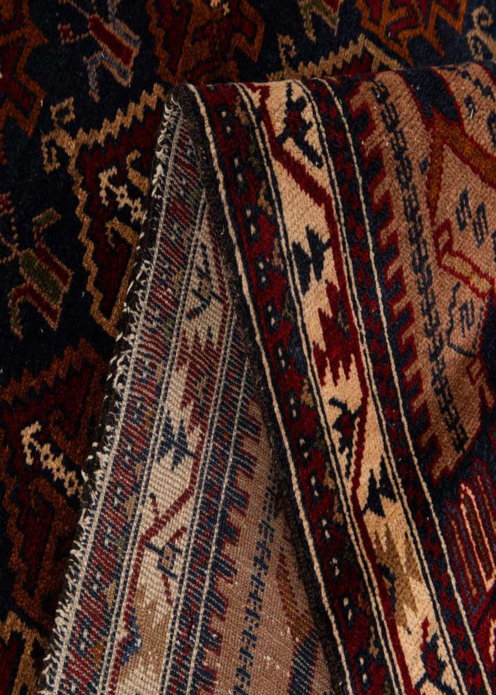 3' 9 x 6' 6 Hand Knotted Balouch Persian Wool Rug